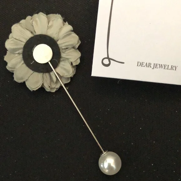 🎈 New Price! Silk flower stickpin -- Bundle deal!  3 for $30 - Picture 2 of 3
